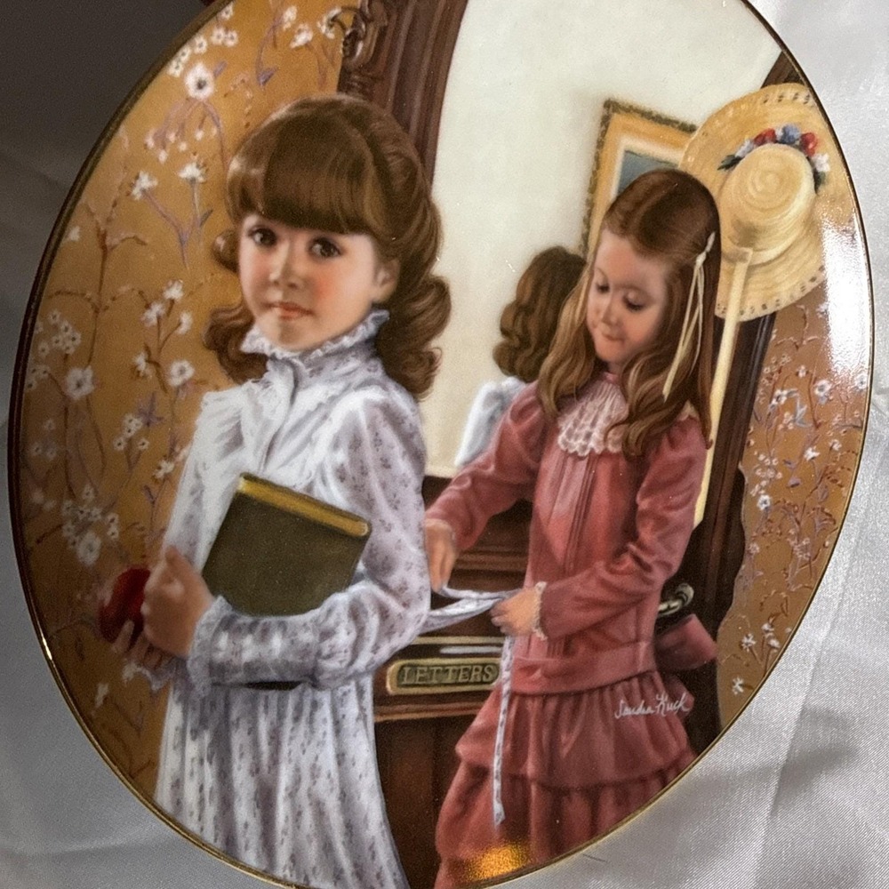 Vintage School Days Collectors Plate by Sandra Kuck 1980s